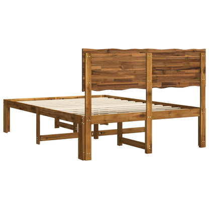 Letto matrimoniale con testiera ROSTOCK Naturale 135 x 190 cm | homemem39