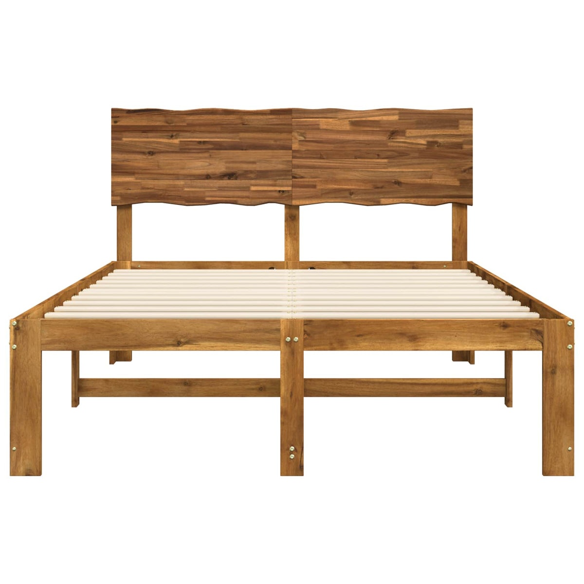 Letto matrimoniale con testiera ROSTOCK Naturale 135 x 190 cm | homemem39