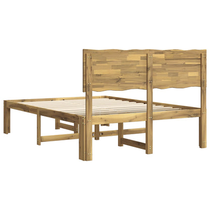 Letto matrimoniale con testiera ROSTOCK Bianco 135 x 190 cm