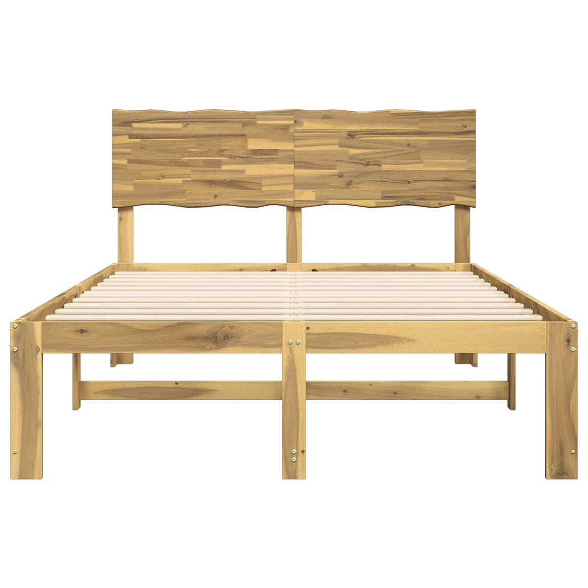 Letto matrimoniale con testiera ROSTOCK Bianco 135 x 190 cm