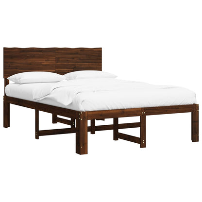Letto matrimoniale con testiera ROSTOCK Marrone Scuro | homemem39