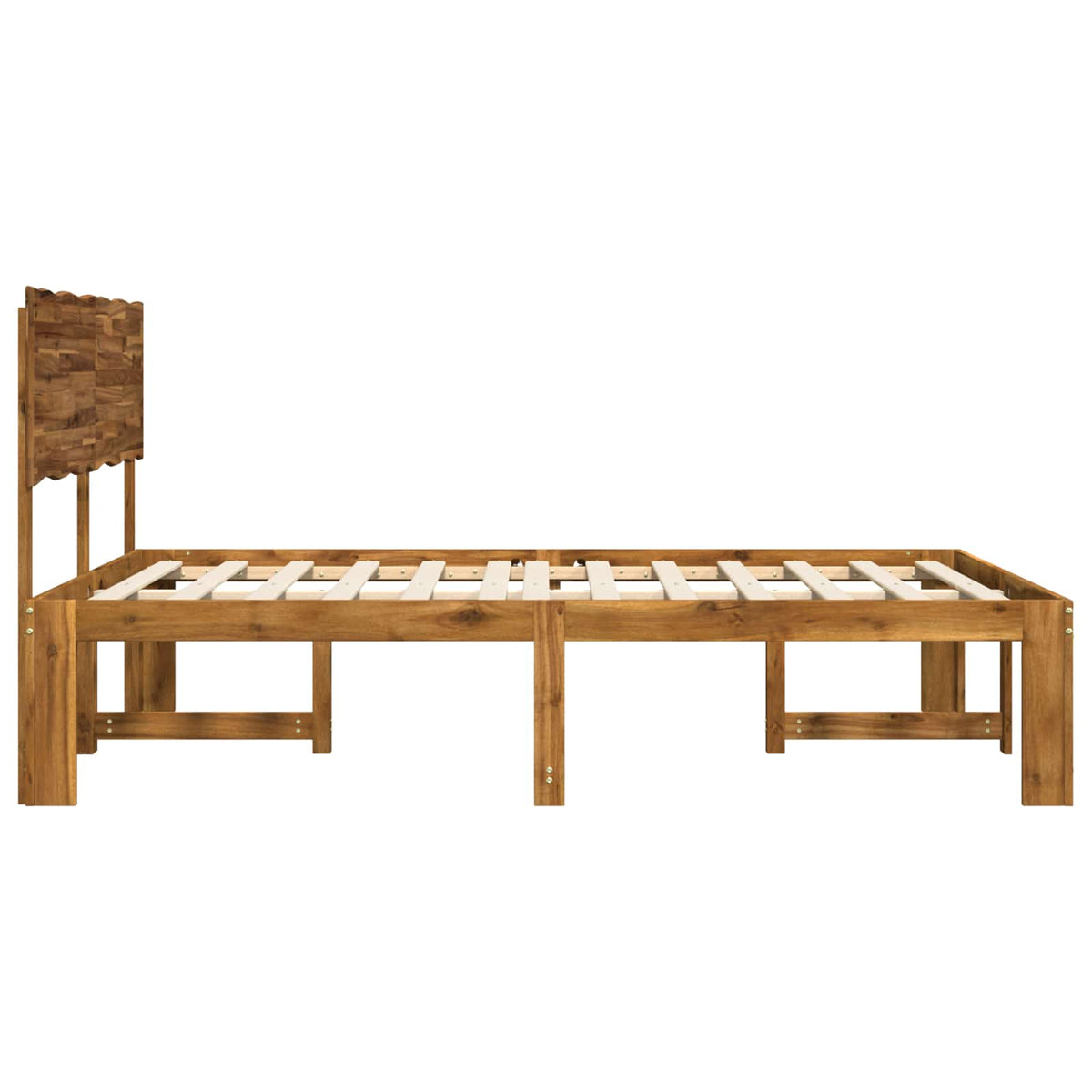 Letto matrimoniale con testiera ROSTOCK Naturale 140 x 190 cm | homemem39