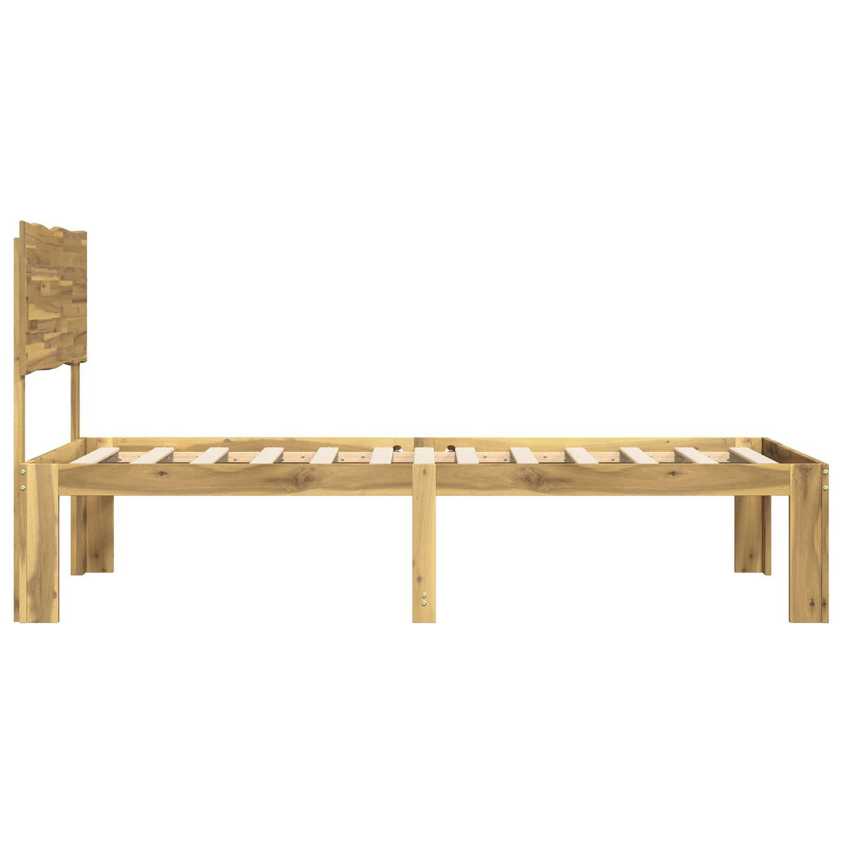 Letto matrimoniale con testiera ROSTOCK Bianco 140 x 190 cm | homemem39