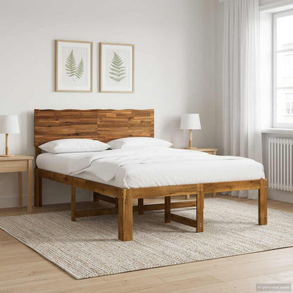 Letto matrimoniale con testiera ROSTOCK Naturale 140 x 200 cm