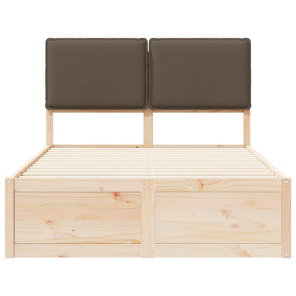Letto con Testiera Rivestita Talpa 120 x 200 cm Pino massello