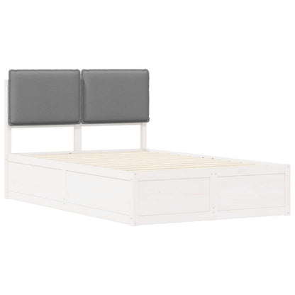 Letto con Testiera Rivestita Grigio chiaro 120 x 200 cm | homemem39