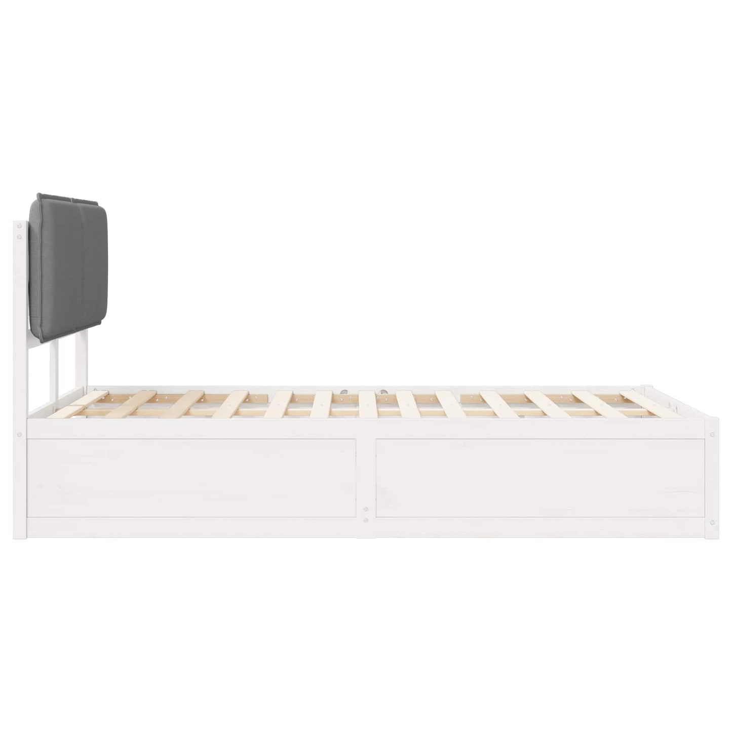 Letto con Testiera Rivestita Grigio chiaro 120 x 200 cm | homemem39