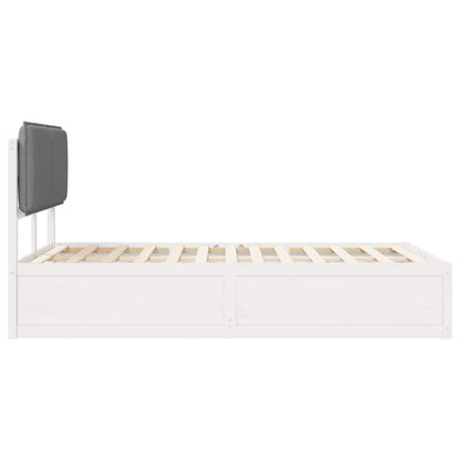 Letto con Testiera Rivestita Grigio chiaro 120 x 190 cm | homemem39