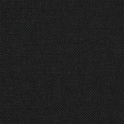 Letto con Testiera Rivestita Nero 120 x 200 cm Pino massello