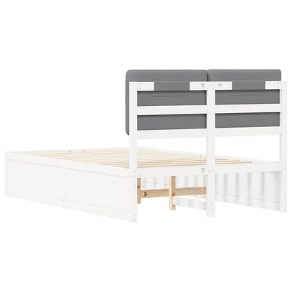 Letto con Testiera Rivestita Grigio chiaro 120 x 200 cm | homemem39