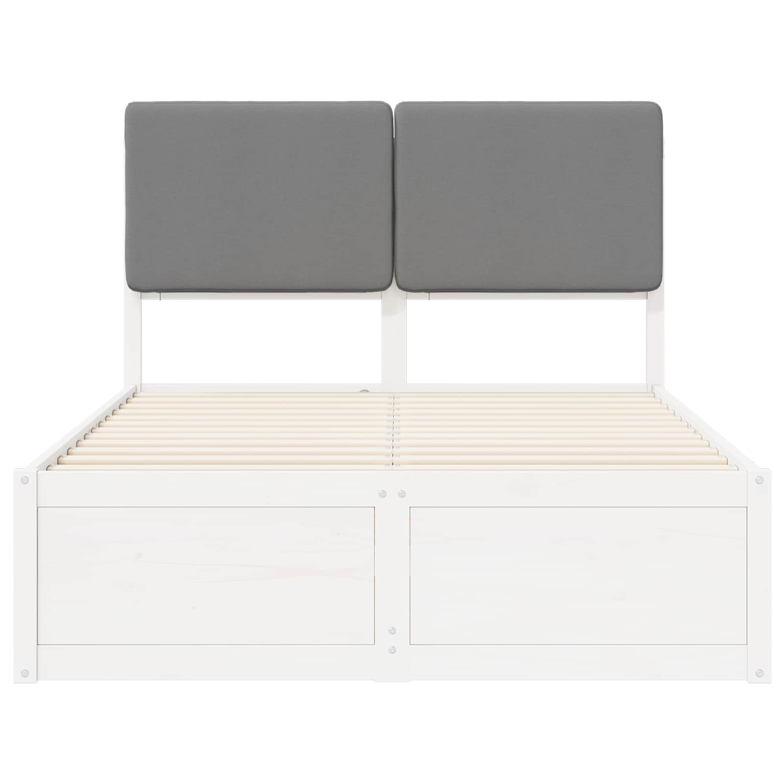 Letto con Testiera Rivestita Grigio chiaro 120 x 200 cm | homemem39
