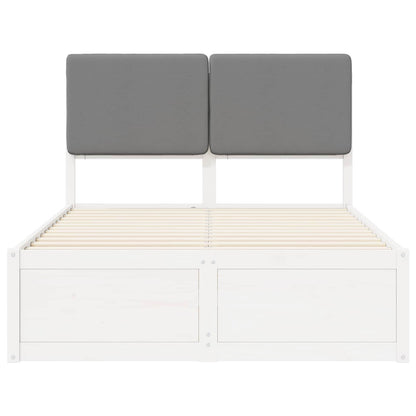 Letto con Testiera Rivestita Grigio chiaro 120 x 200 cm | homemem39