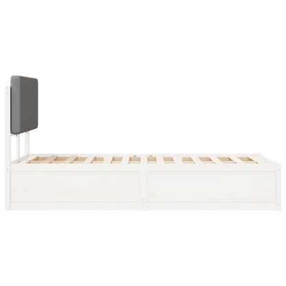 Letto con Testiera Rivestita Grigio chiaro 120 x 200 cm | homemem39