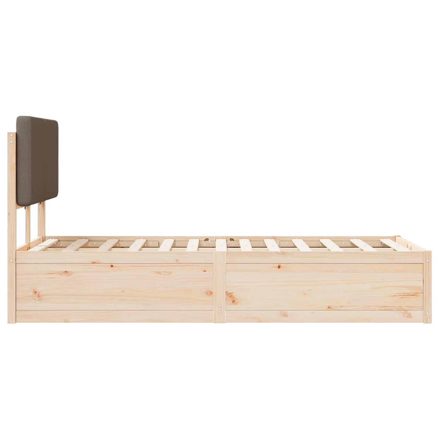 Letto con Testiera Rivestita Talpa 120 x 190 cm Pino massello | homemem39