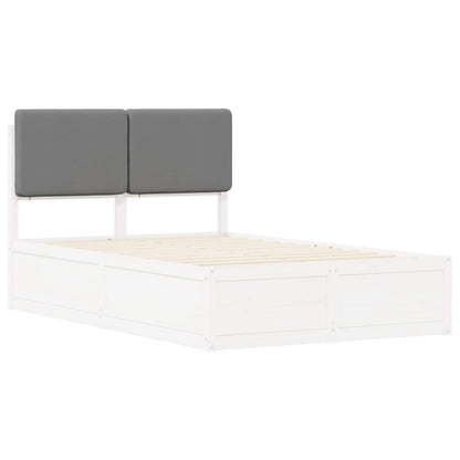 Letto con Testiera Rivestita Grigio chiaro 120 x 190 cm | homemem39