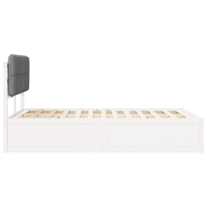 Letto con Testiera Rivestita Grigio chiaro 120 x 200 cm