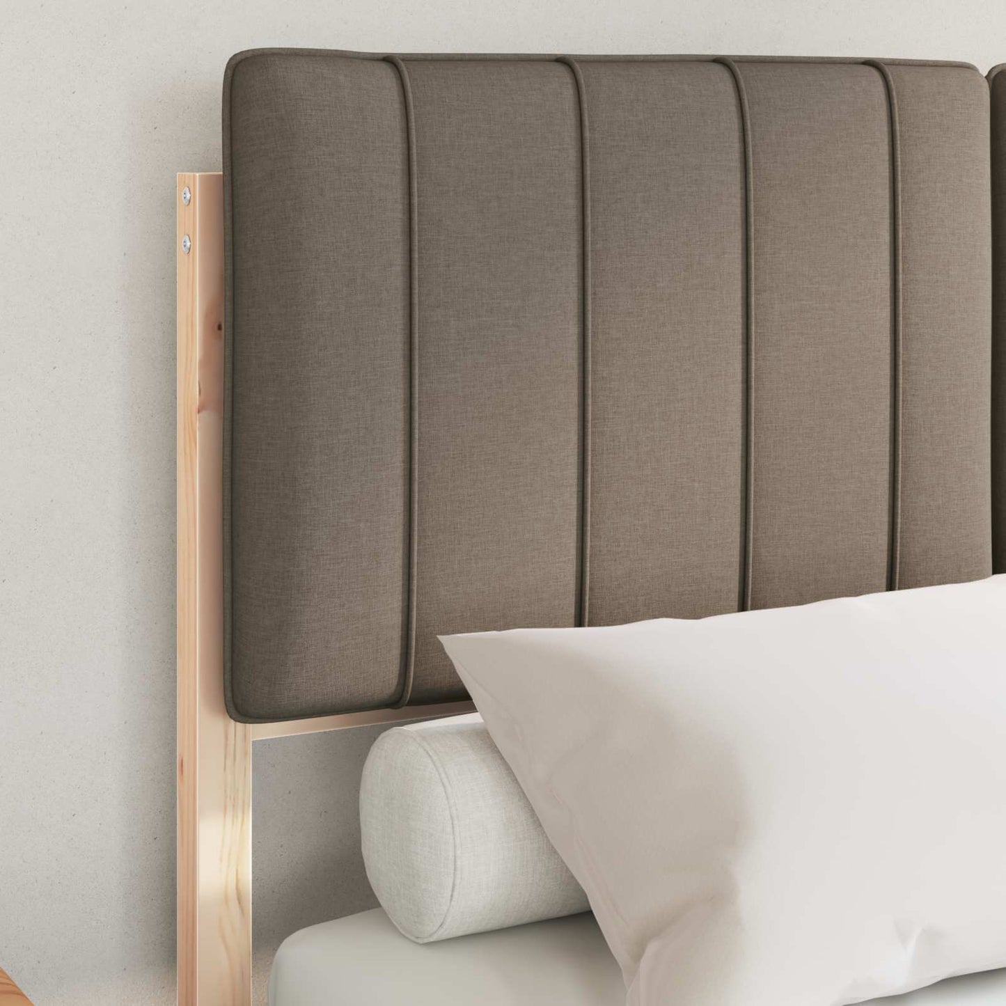 Letto con Testiera Rivestita Talpa 120 x 190 cm Pino massello | homemem39