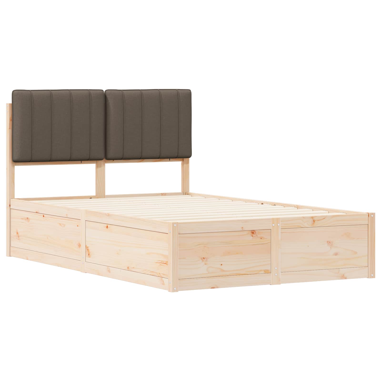 Letto con Testiera Rivestita Talpa 120 x 190 cm Pino massello | homemem39
