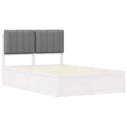 Letto con Testiera Rivestita Grigio chiaro 120 x 190 cm | homemem39