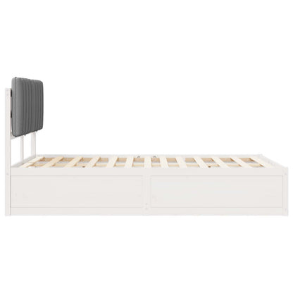 Letto con Testiera Rivestita Grigio chiaro 120 x 190 cm | homemem39