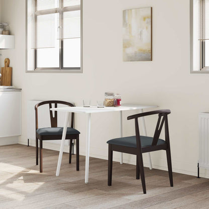 Sedia da pranzo 2 pcs Marrone chiaro e nero