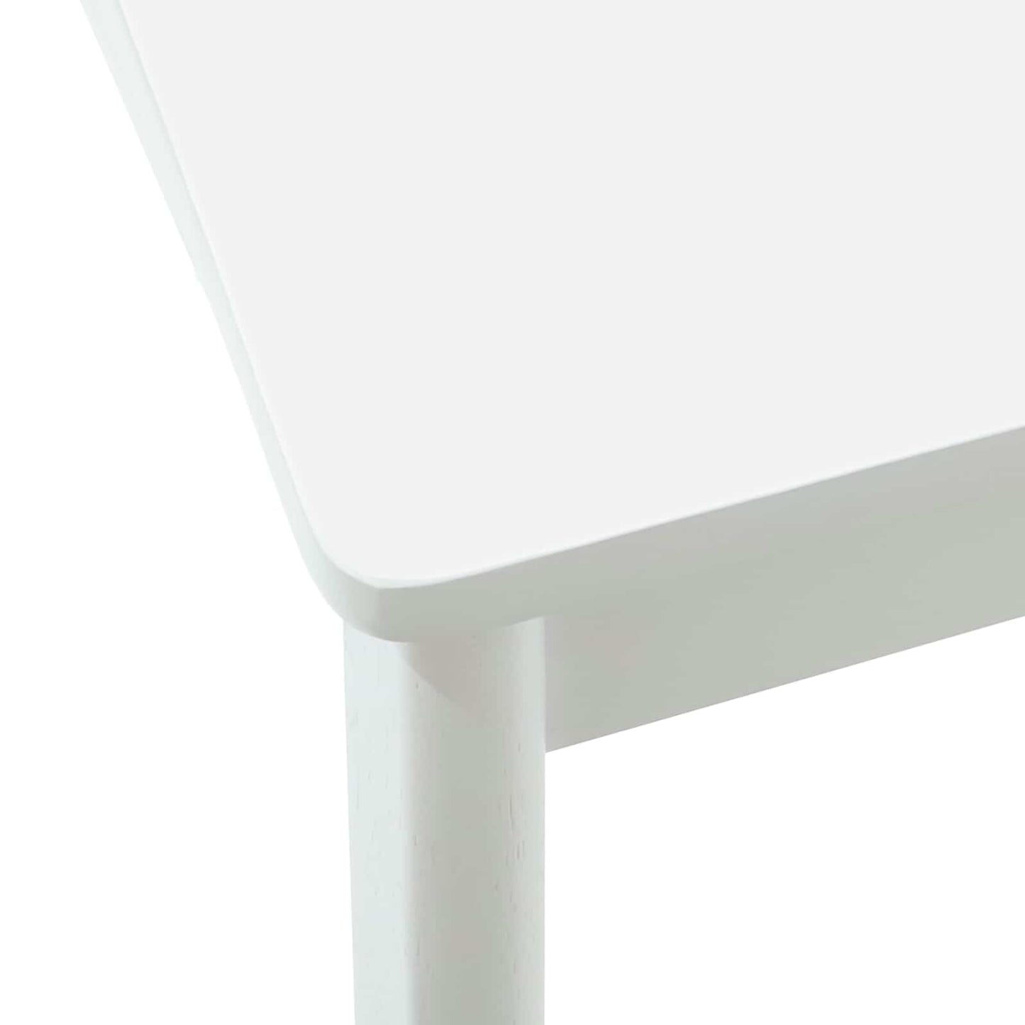 Sedia da pranzo 2 pcs Bianco e Bianco Legno di gomma solido