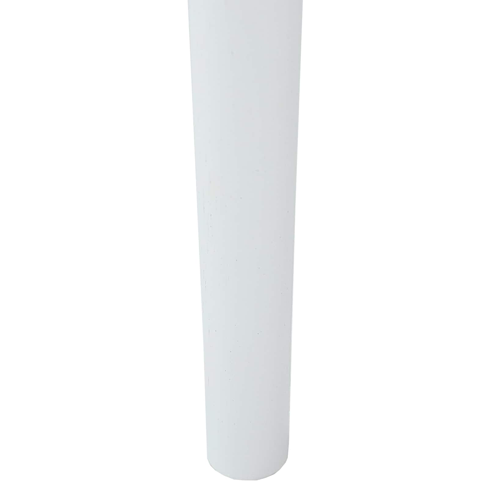 Sedia da pranzo 2 pcs Bianco e Naturale Legno di gomma solido | homemem39