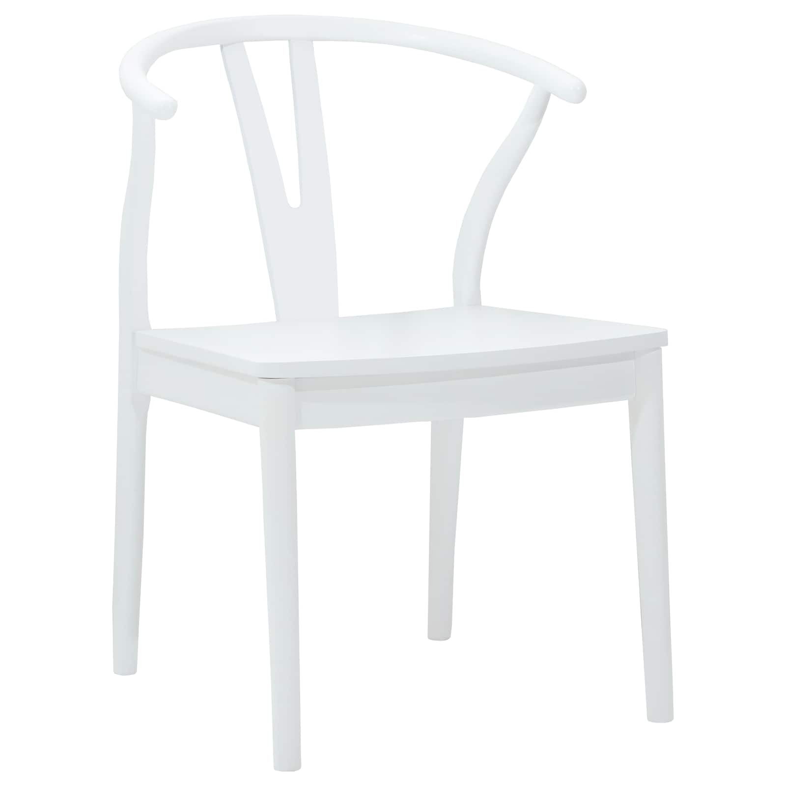 Sedia da pranzo 2 pcs Bianco e Bianco Legno di gomma solido | homemem39
