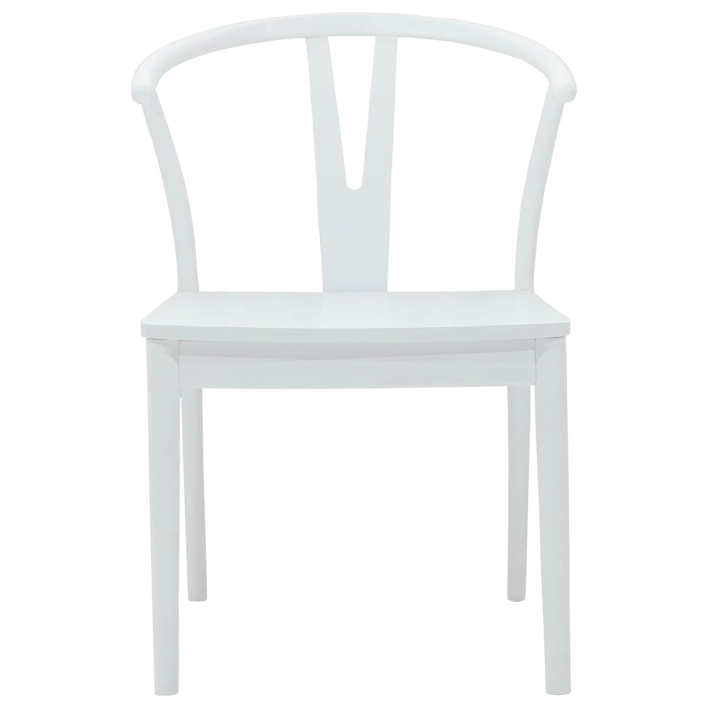 Sedia da pranzo 2 pcs Bianco e Bianco Legno di gomma solido | homemem39