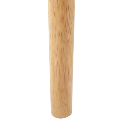 Sedia da pranzo 2 pcs Naturale e chiaro Legno di gomma solido