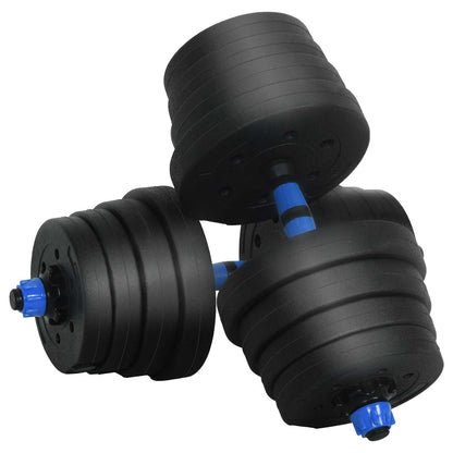 Set di manubri 4-in-1 30 kg Nero e Blu | homemem39
