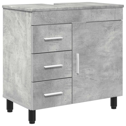 Mobiletto da bagno Grigio Cemento 60 x 35 x 60 cm