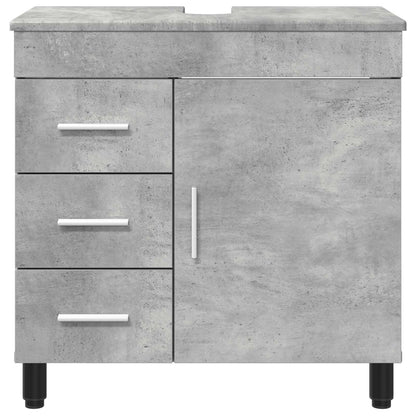 Mobiletto da bagno Grigio Cemento 60 x 35 x 60 cm | homemem39