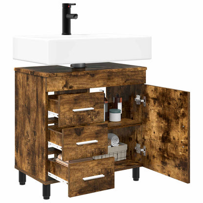 Mobiletto da bagno Rovere Fumo 60 x 35 x 60 cm