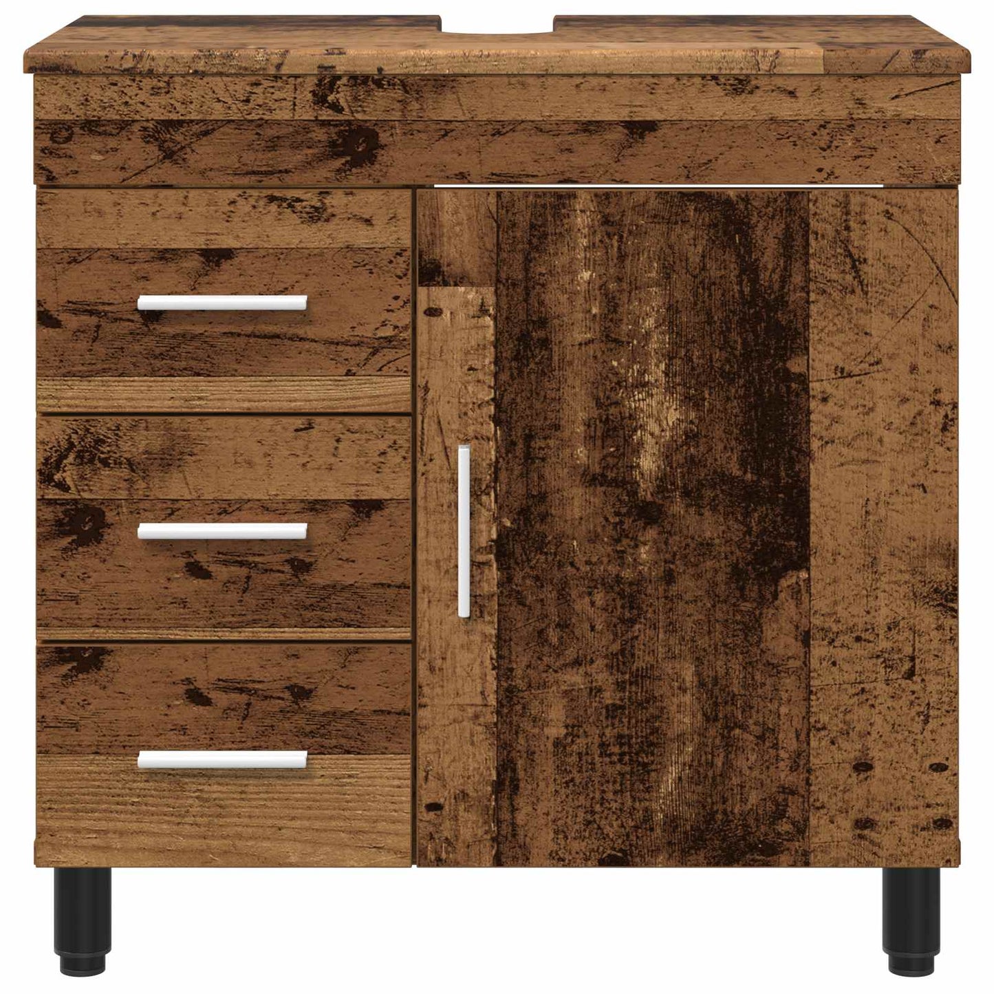 Mobiletto da bagno Legno antico 60 x 35 x 60 cm | homemem39