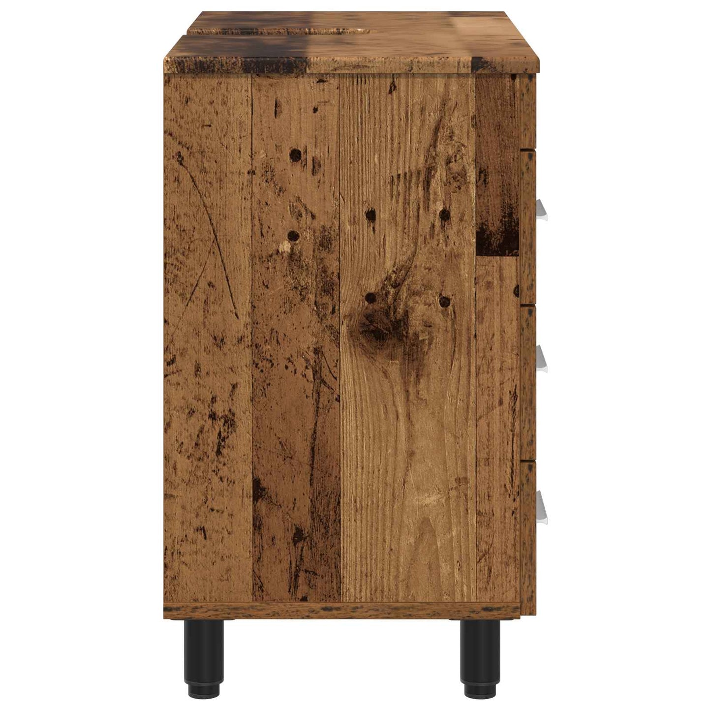 Mobiletto da bagno Legno antico 60 x 35 x 60 cm