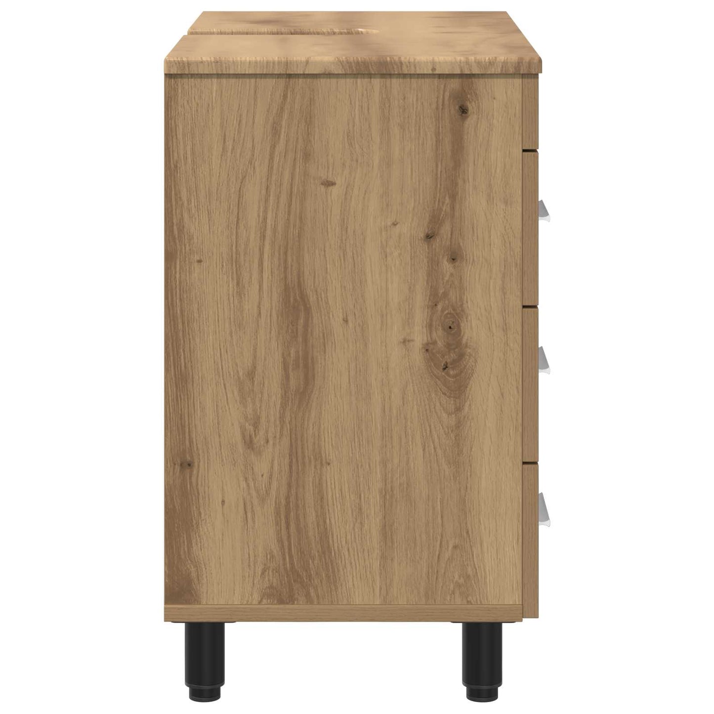 Mobiletto da bagno Rovere Artigianale 60 x 35 x 60 cm
