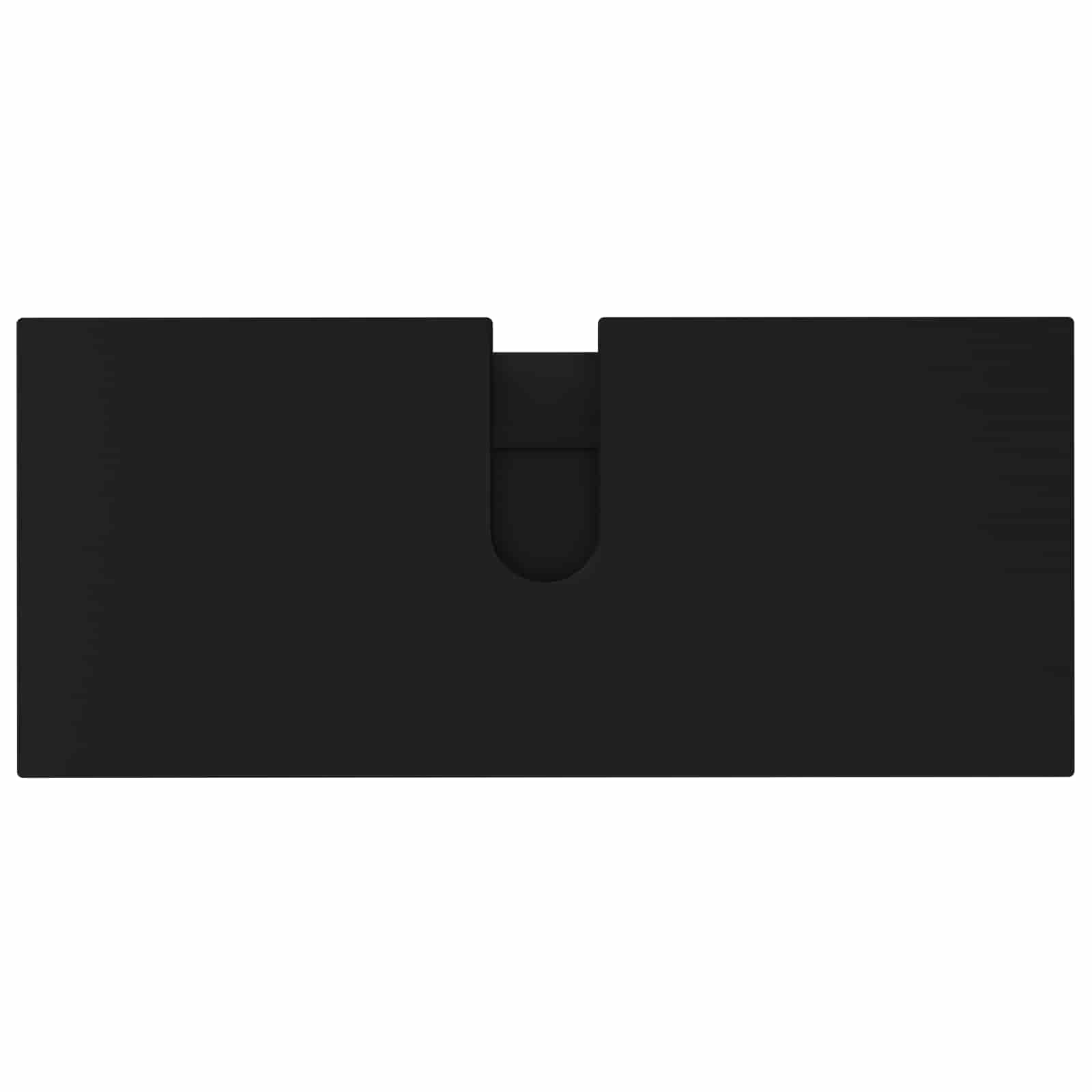 Mobiletto da bagno Nero 80 x 35 x 60 cm Legno ingegnerizzato | homemem39