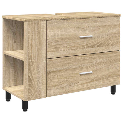 Mobiletto da bagno Rovere Sonoma 80 x 35 x 60 cm