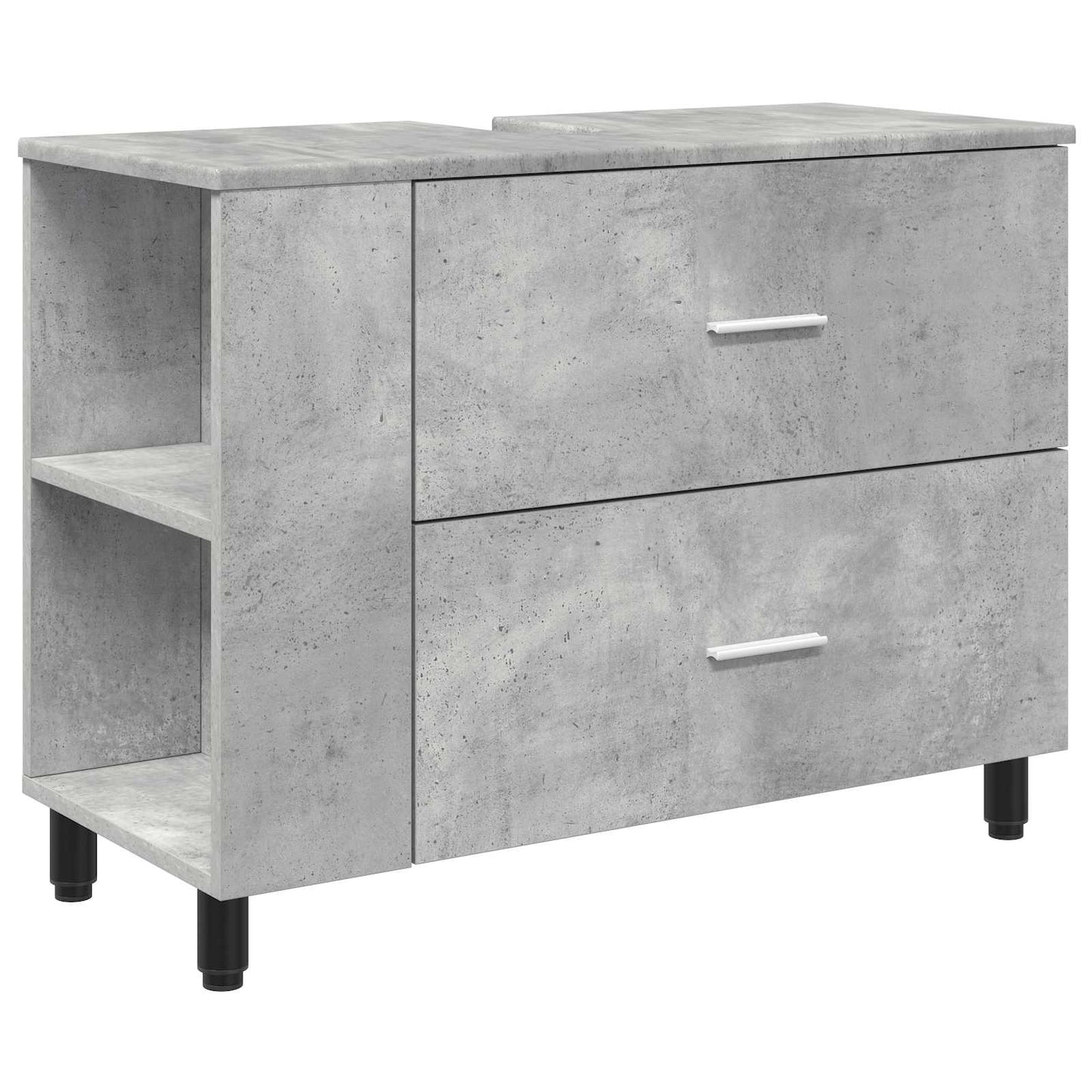 Mobiletto da bagno Grigio Cemento 80 x 35 x 60 cm | homemem39