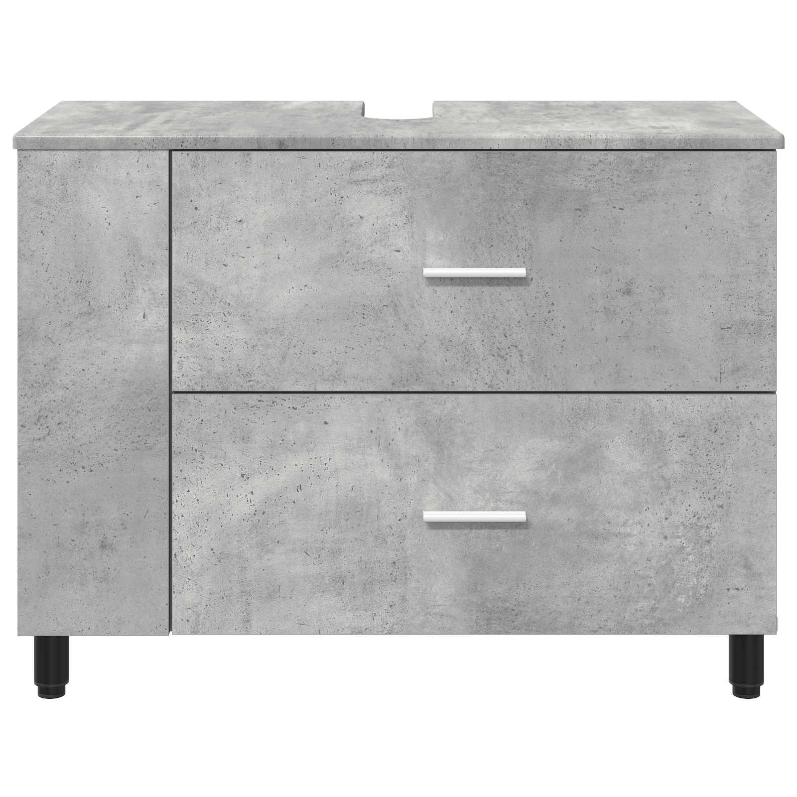 Mobiletto da bagno Grigio Cemento 80 x 35 x 60 cm | homemem39