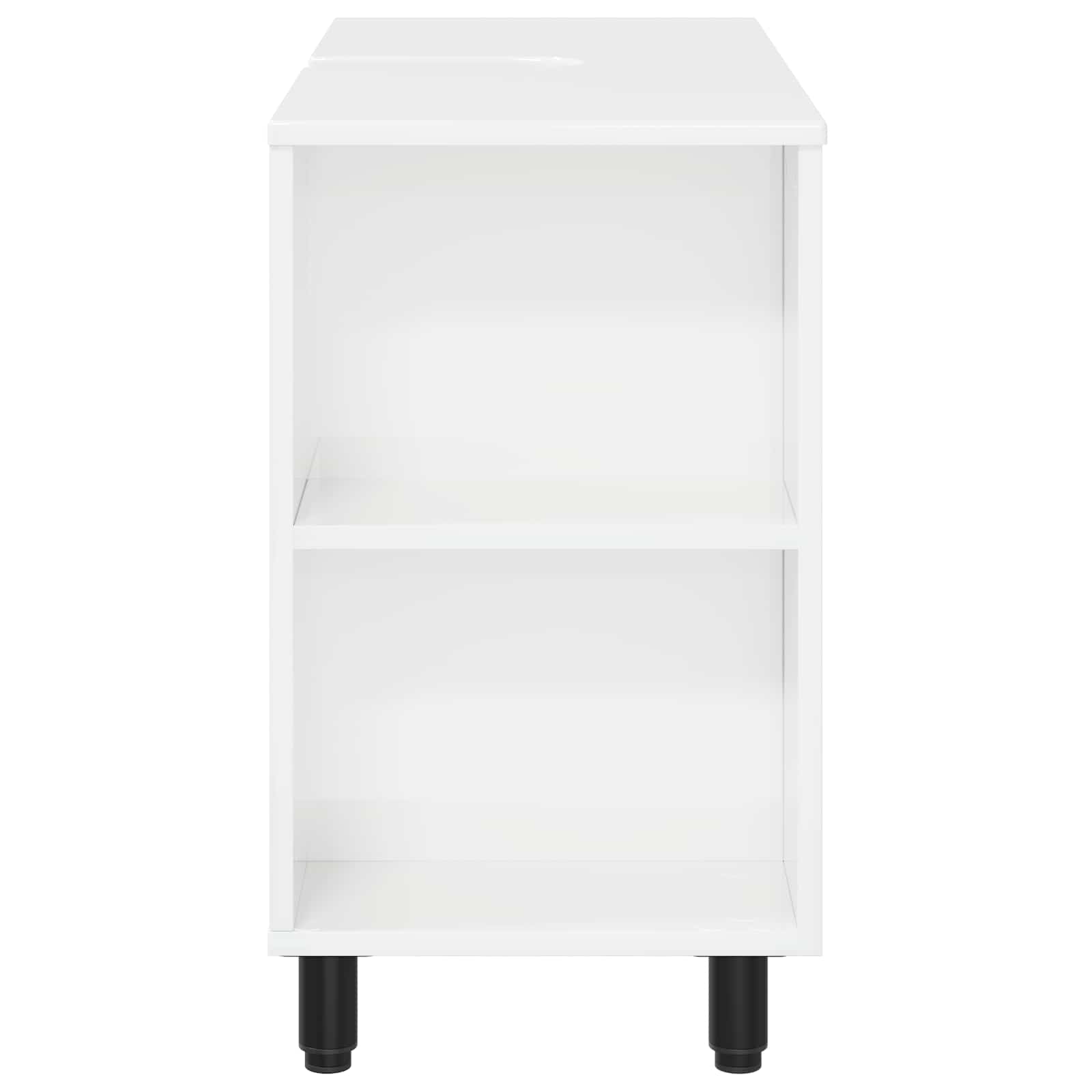Mobiletto da bagno Bianco Lucido 80 x 35 x 60 cm | homemem39