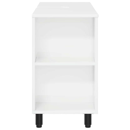 Mobiletto da bagno Bianco Lucido 80 x 35 x 60 cm | homemem39