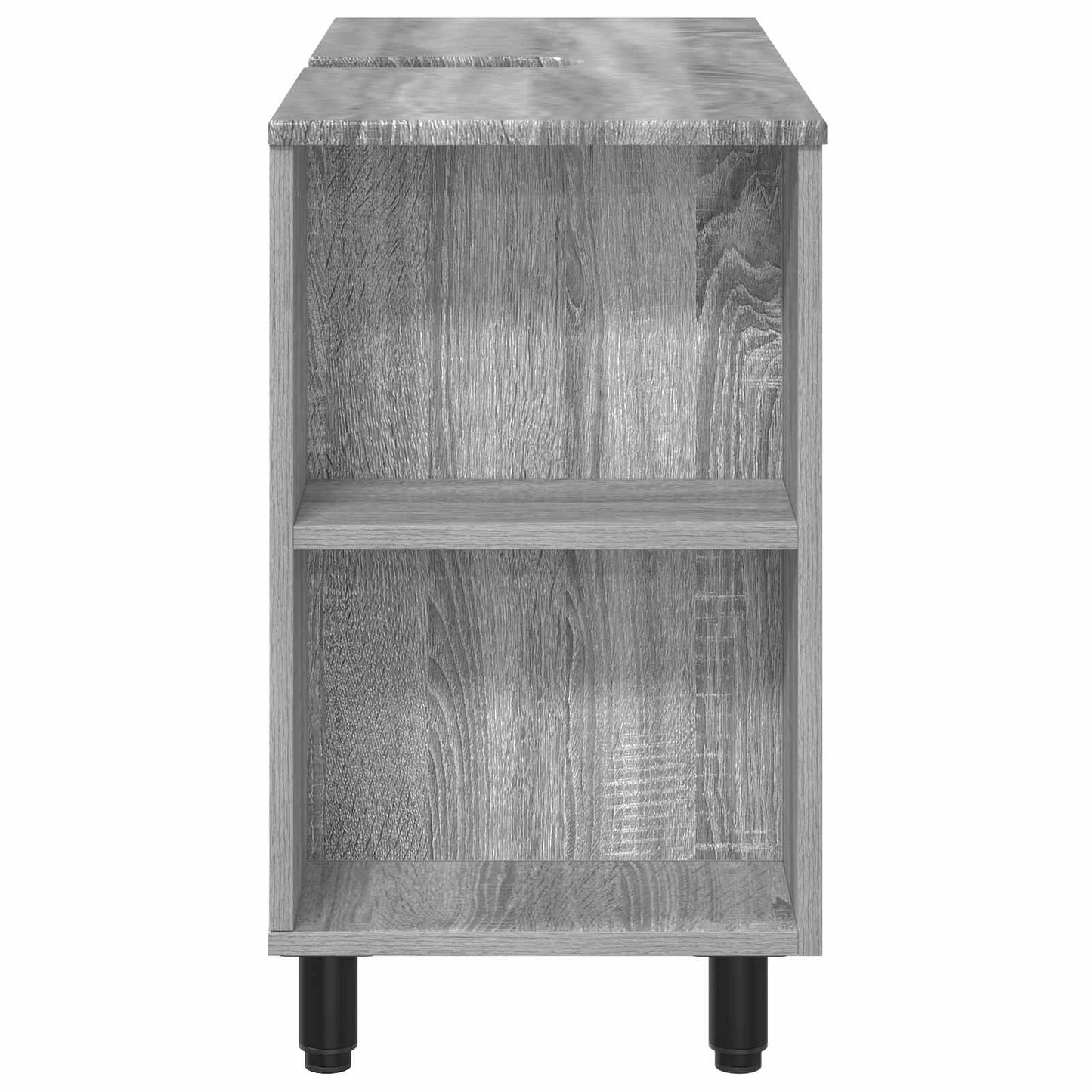 Mobiletto da bagno Sonoma grigio 80 x 35 x 60 cm