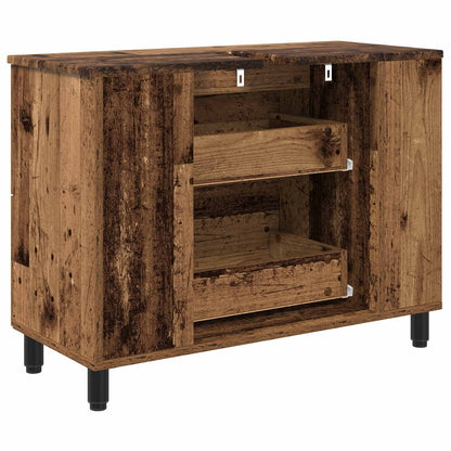 Mobiletto da bagno Legno antico 80 x 35 x 60 cm | homemem39