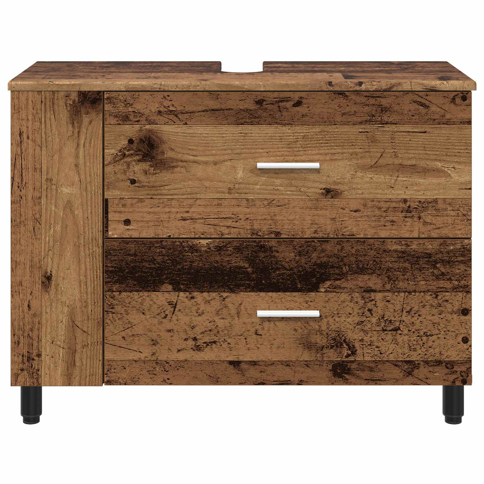 Mobiletto da bagno Legno antico 80 x 35 x 60 cm | homemem39