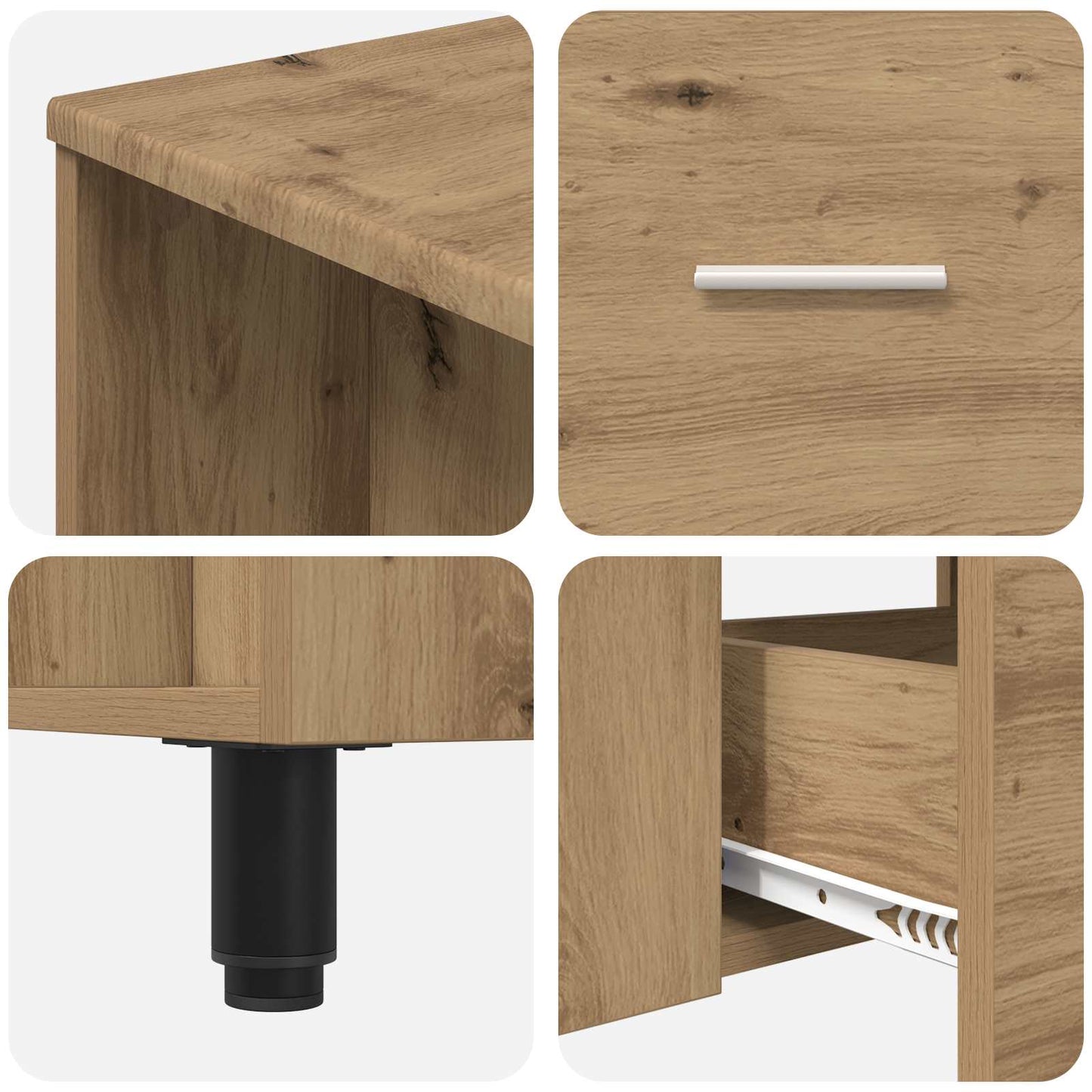 Mobiletto da bagno Rovere Artigianale 80 x 35 x 60 cm