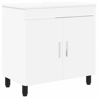 Mobiletto da bagno Bianco 60 x 35 x 60 cm Legno ingegnerizzato | homemem39