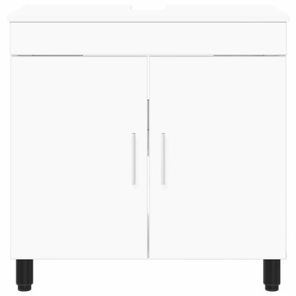 Mobiletto da bagno Bianco 60 x 35 x 60 cm Legno ingegnerizzato