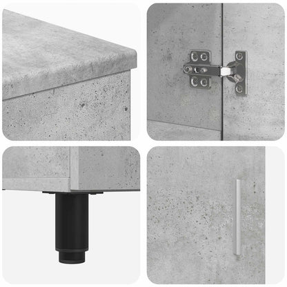 Mobiletto da bagno Grigio Cemento 60 x 35 x 60 cm